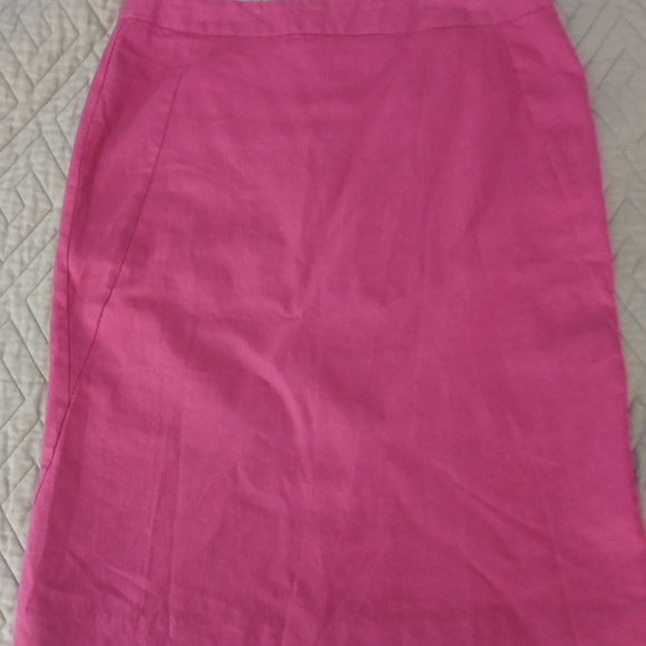Vintage Chadwicks Of Boston Linen Blend Skirt Lined EVC Sz 8 - Picture 1 of 5